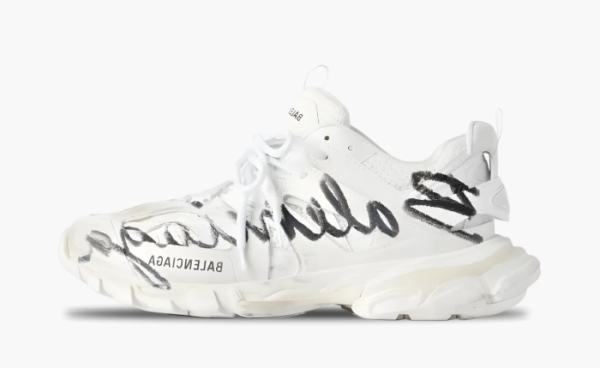Balenciaga Track Signature Sneakers White 