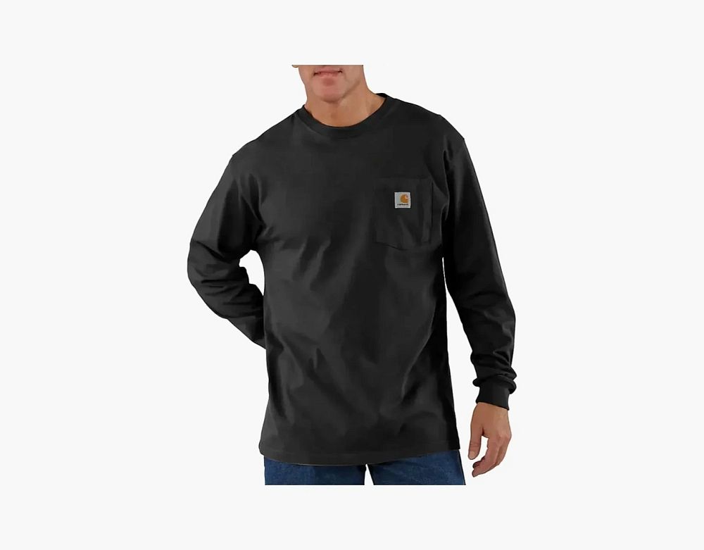 Carhartt K126 Long-Sleeve Pocket T-Shirt Black