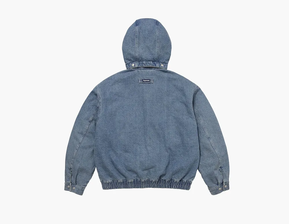 Supreme Hooded Utility Jacket Denim