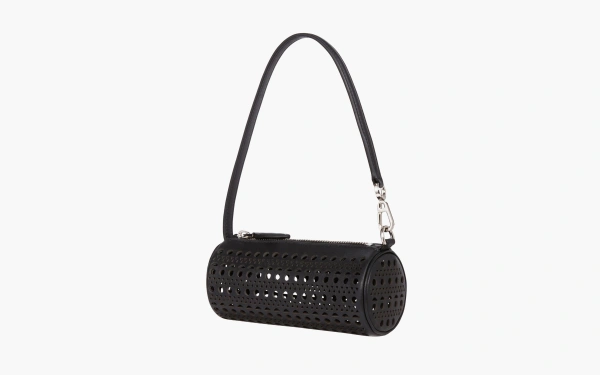 Alaia Mini Tube Bag in Calfskin Black 