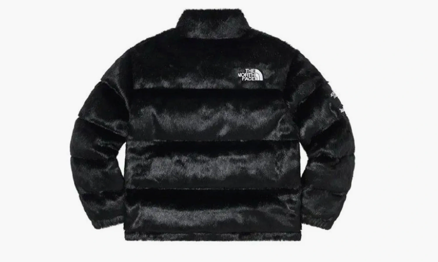 Supreme X The North Face Faux Faur Nuptse Jacket Black 