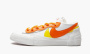 фото Sacai Blazer Low "White Magma Orange" (Nike Blazer Low)-DD1877-100