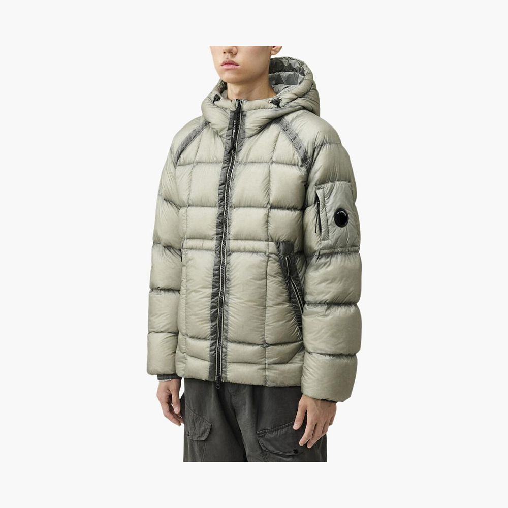 C.P. Company D.D. Shell Hooded Down Puffer Jacket Grey