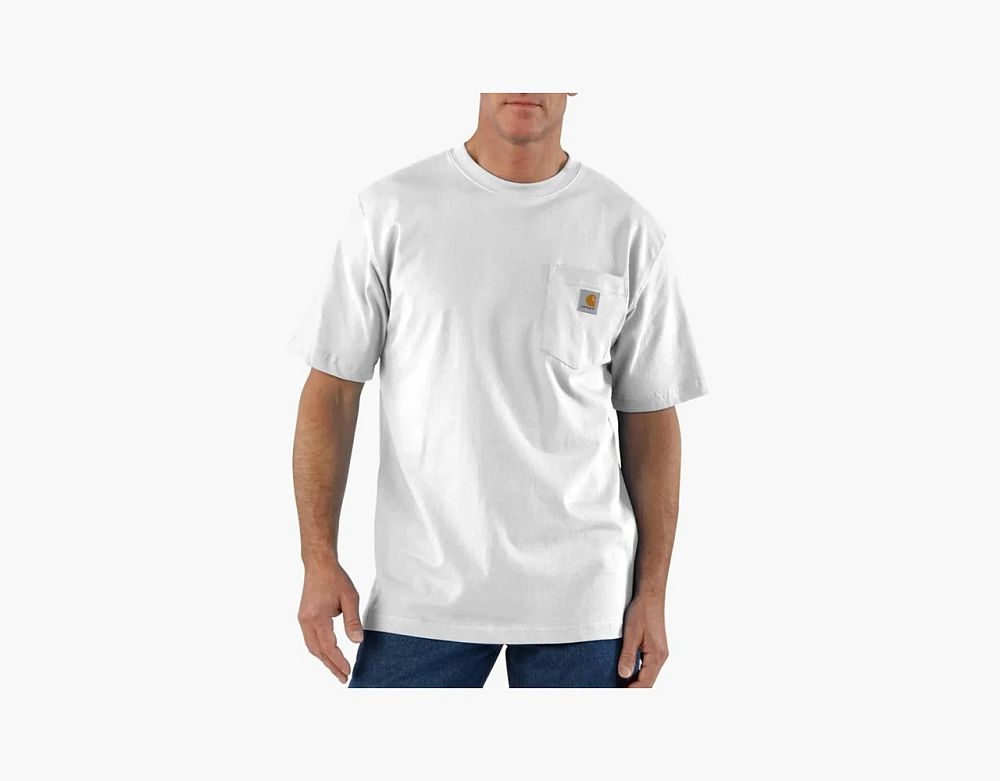 Carhartt K87 Heavyweight Pocket T-Shirt White