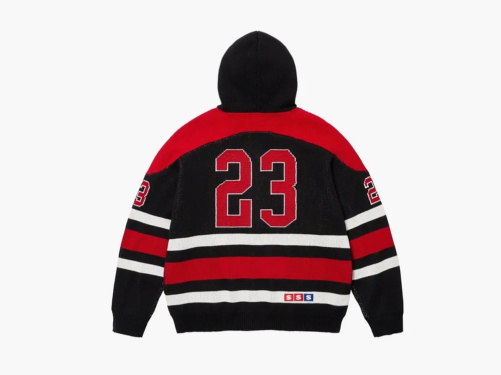 Supreme USA Zip Up Hooded Sweater Black
