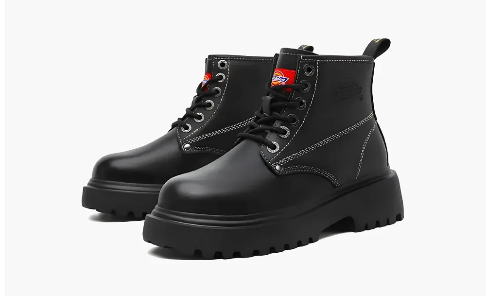 Dickies Martin Boots WMNS Black Contrast Stitch