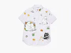 Acne Studios x Moomin Short Sleeve Striped Shirt White/Rose Pink
