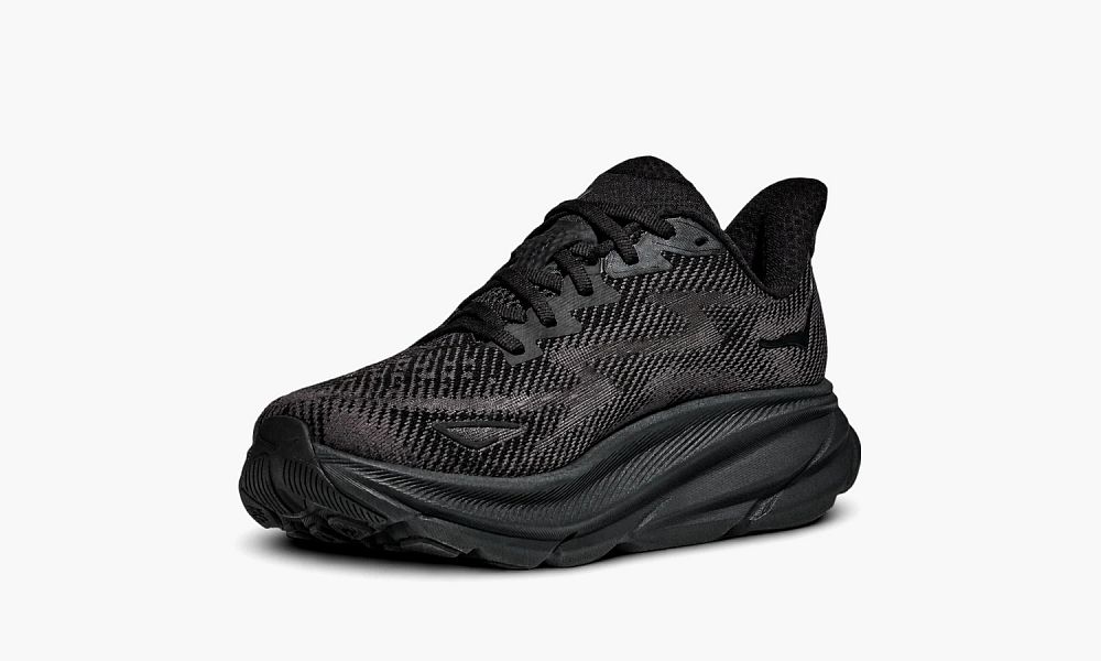 HOKA Clifton 9 Wide 'Triple Black'