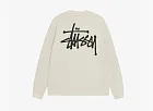 Stussy Raglan Thermal Long-Sleeve Crew Bone