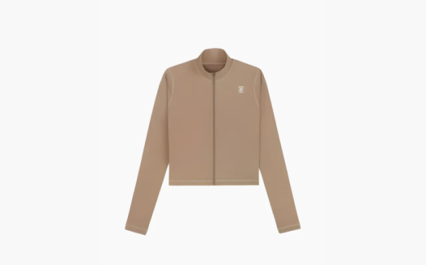 Sporty & Rich Runner Zip-up Jacket Brown 