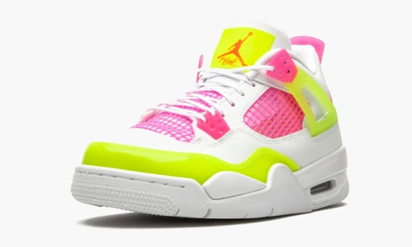Air Jordan 4 Retro GS White Lemon Pink 