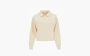 Sporty & Rich Cropped Polo Sweatshirt Beige 