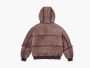 Supreme x MM6 Maison Margiela Hooded Shearling Bomber Jacket Purple 