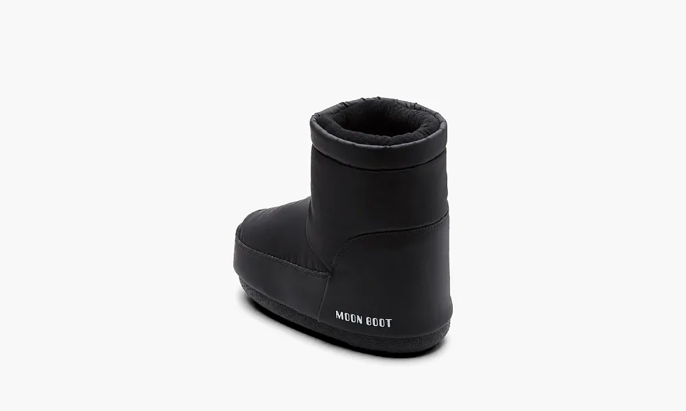 Moon Boot No Lace Rubber Boot Black