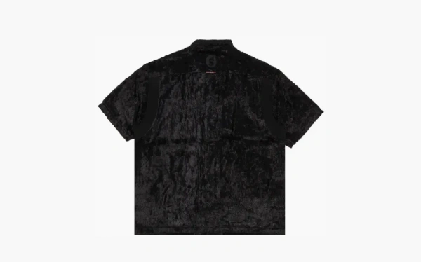 Supreme x Goodenough Crushed Rayon Pile Short-Sleeve Shirt Black 