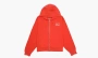 Nike X Stussy Pigment Dyed Fleece Zip Hoodie Habanero Red 