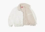 Supreme Faux Shearling Lined Bomber Jacket White 
