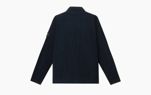 Stone Island Wrinkled Ovtrshirt Marine Blue 
