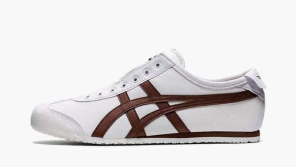 Asics Onitsuka Tiger Mexico 66 Slip-On White Reddish Brown 
