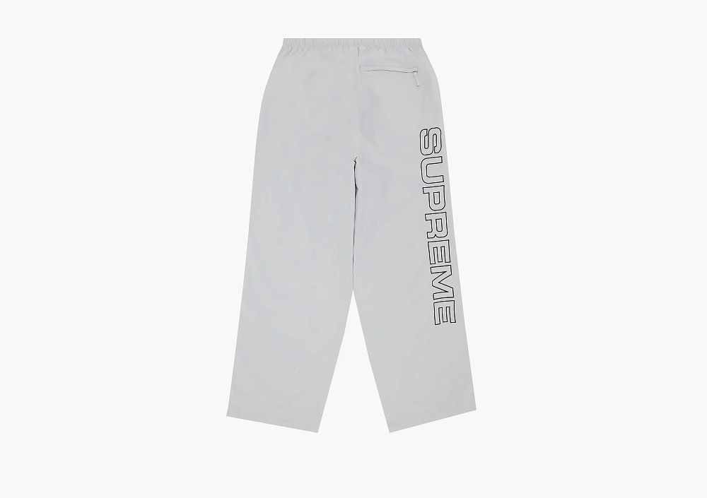 Supreme Spellout Embroidered Track Pants Grey