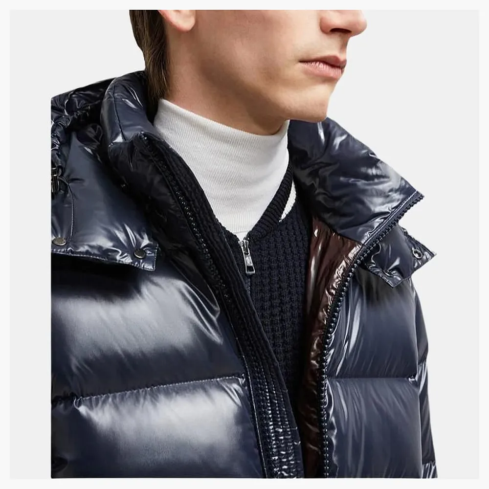 Moncler Maya Short Down Jacket Dark Blue