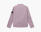 Stone Island Stretch Organic Cotton Twill Overshirt Purple Grey