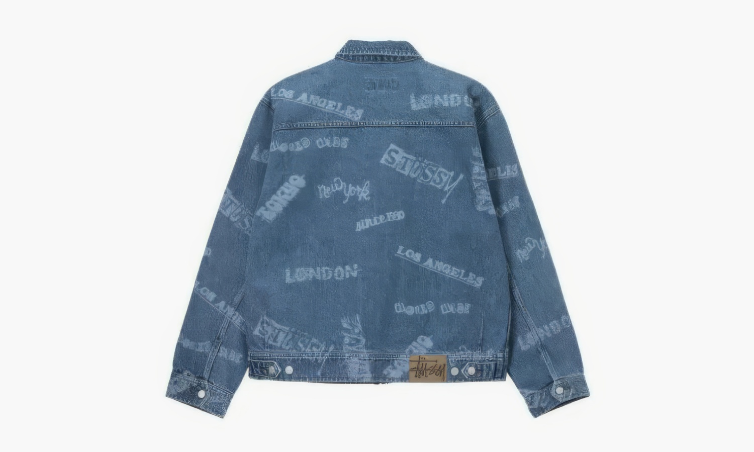 Stussy Worldwide Zip Work Jacket "Denim" 