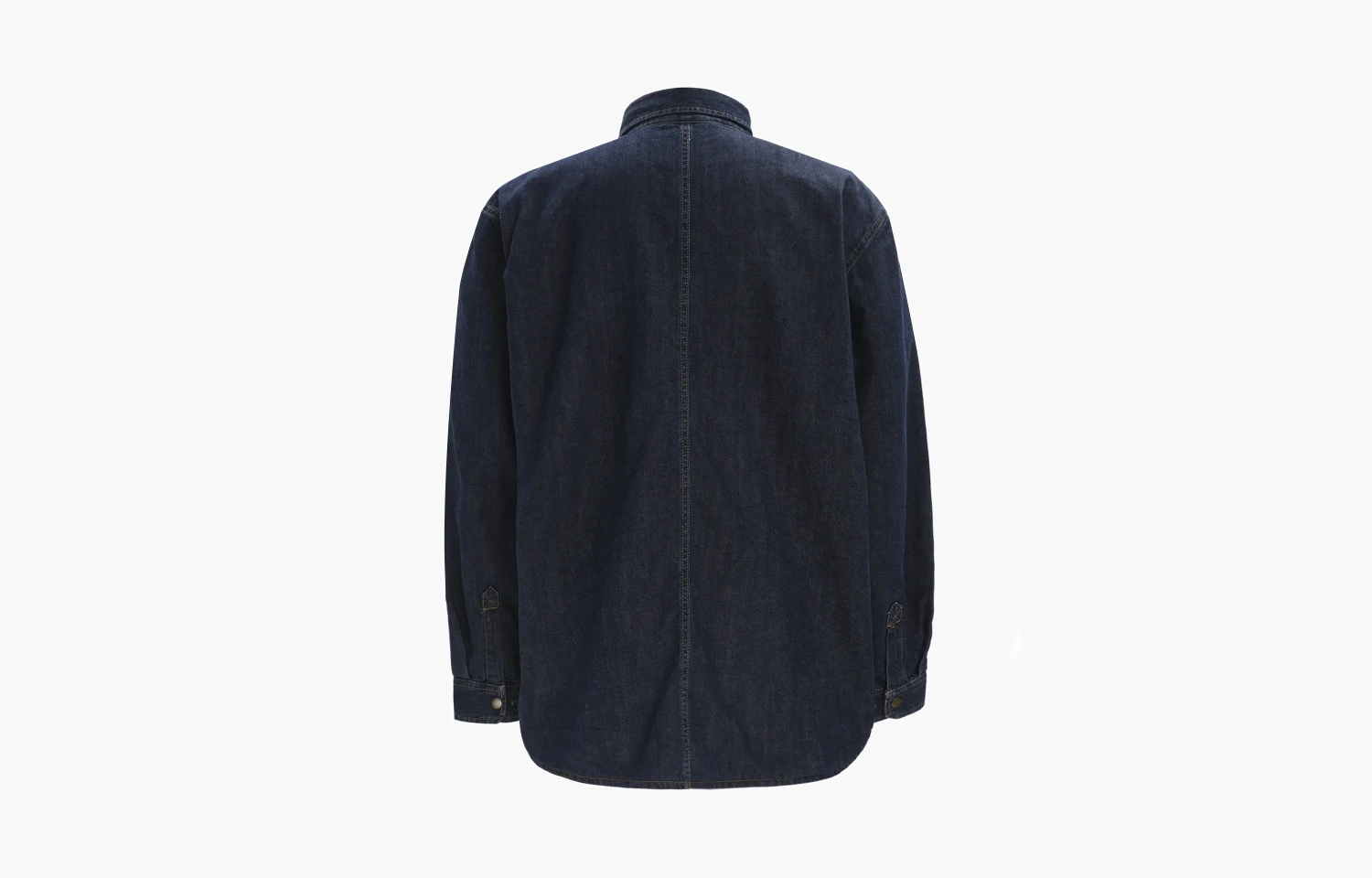 Carhartt 105605 DENIM FLEECE LINED SNAP-FRONT SHIRT JAC Glacier logo RELAXED FIT 