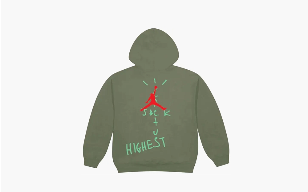 Travis Scott Jordan Cactus Jack Highest Hoodie Olive