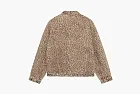 Stussy Trucker Jacket Vintage Denim  Leopard