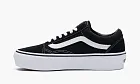 Vans Old Skool Platform Black White