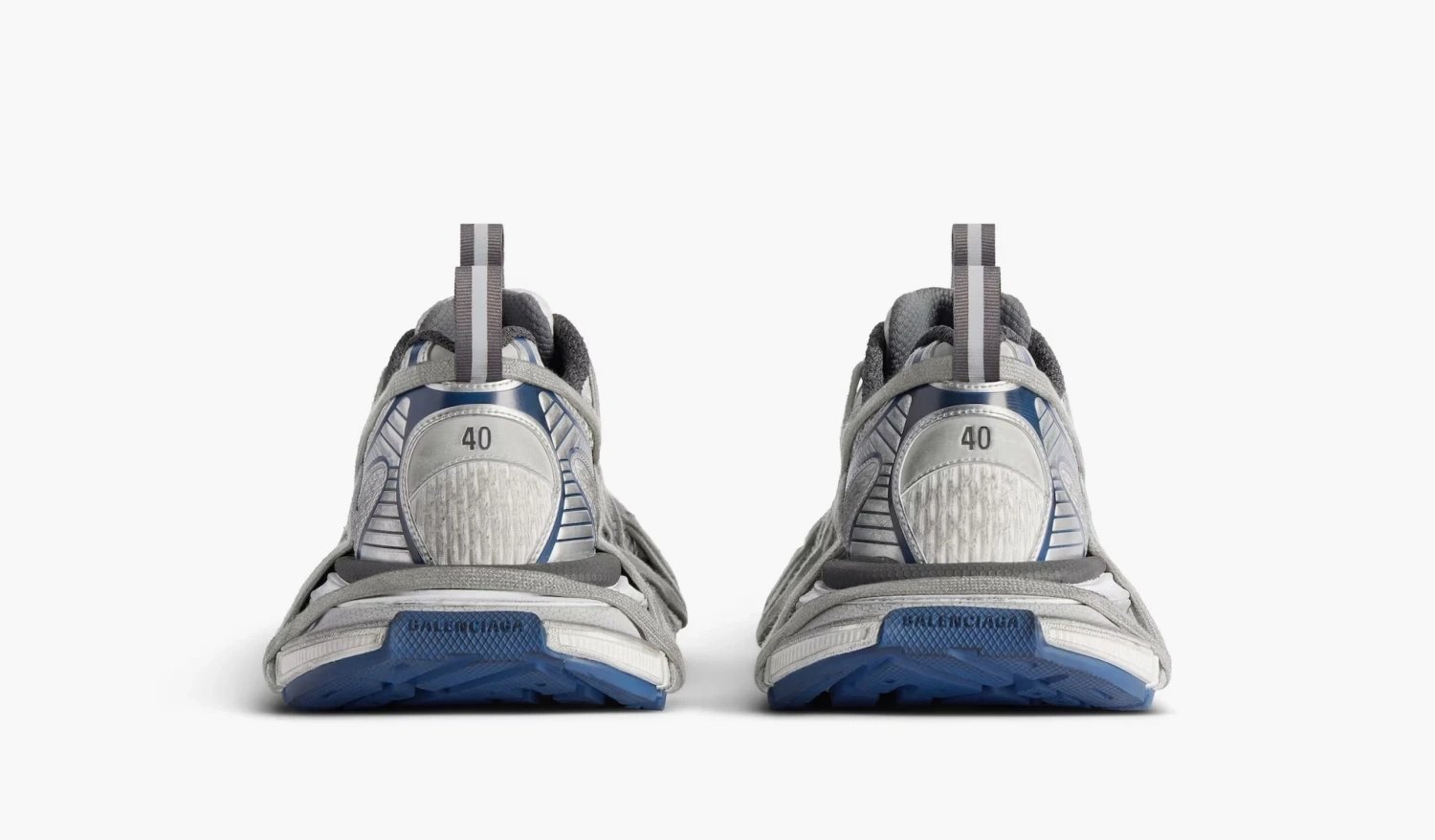 Balenciaga 3XL Extreme Lace Sneaker Worn-Out - White Grey Navy 