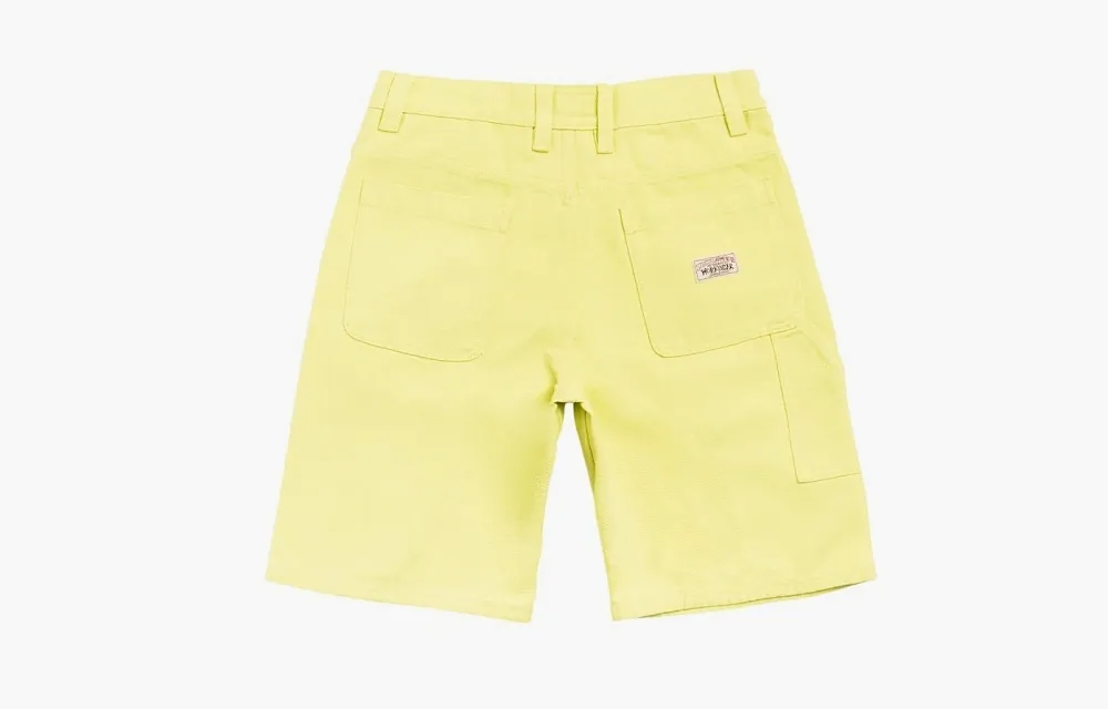 Stussy Canvas Work Shorts Yellow