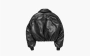 Acne Studios Faux Leather Bomber Jacket Black 