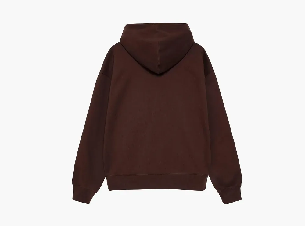 Stussy x Nike Stone Washed Fleece Zip Hoodie Dark Cinder