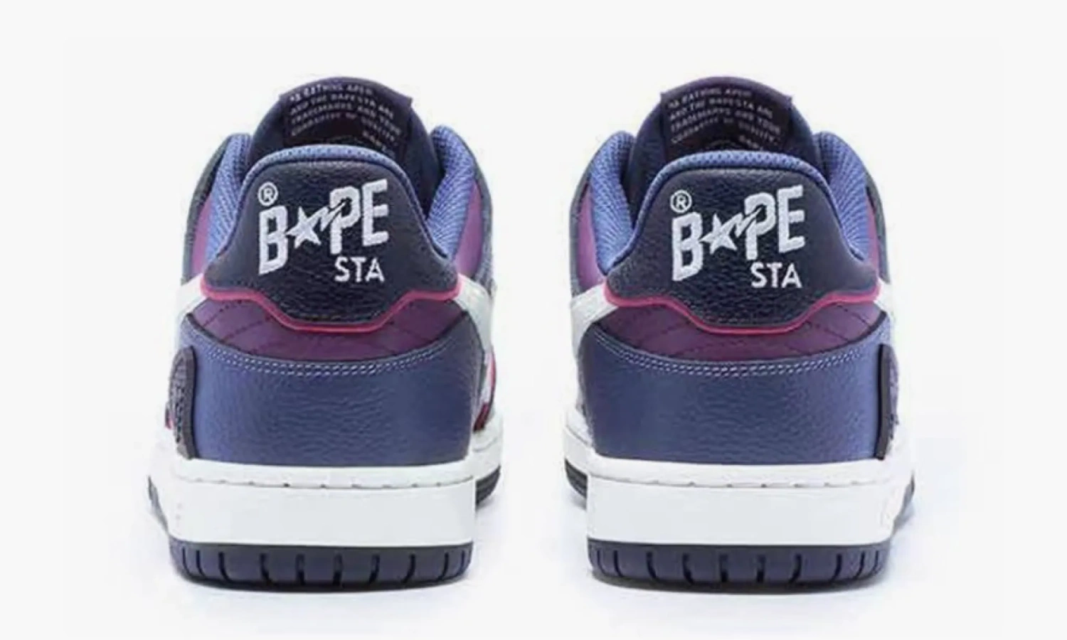 A Bathing Ape BAPE SK8 Sta Purple White 