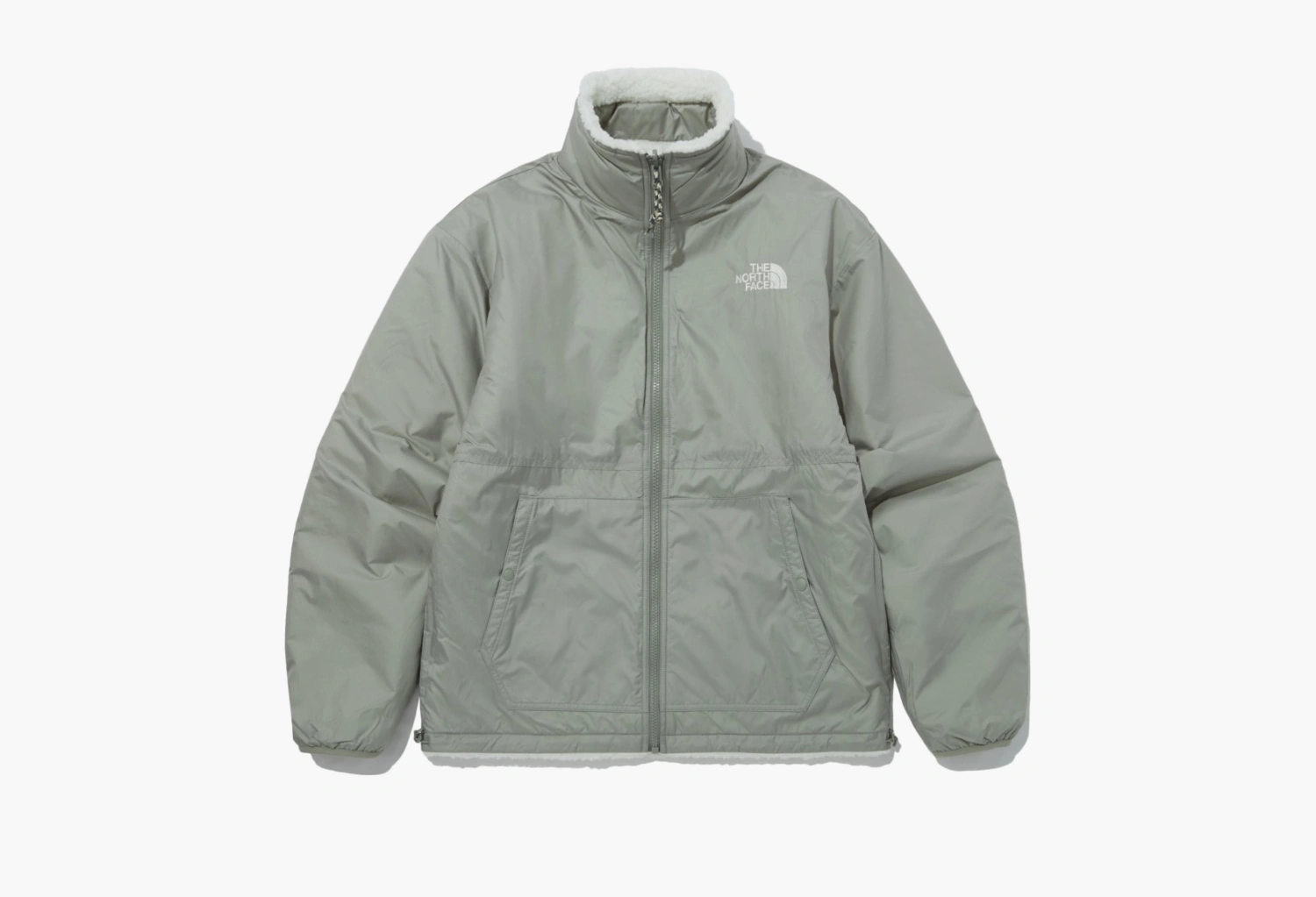 The North Face Reversible Fleece Jacket White  The North Face Reversible Fleece Jacket White