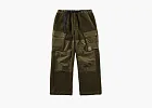 Spyder x C.P. Company Long-Pile Fleece Knit Casual Pants Green