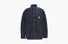 Carhartt 105605 DENIM FLEECE LINED SNAP-FRONT SHIRT JAC Glacier logo RELAXED FIT