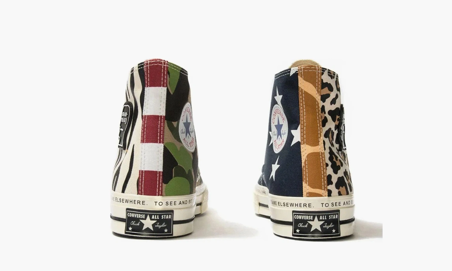 Brain Dead x Converse Chuck 70 High Mismatched Prints 