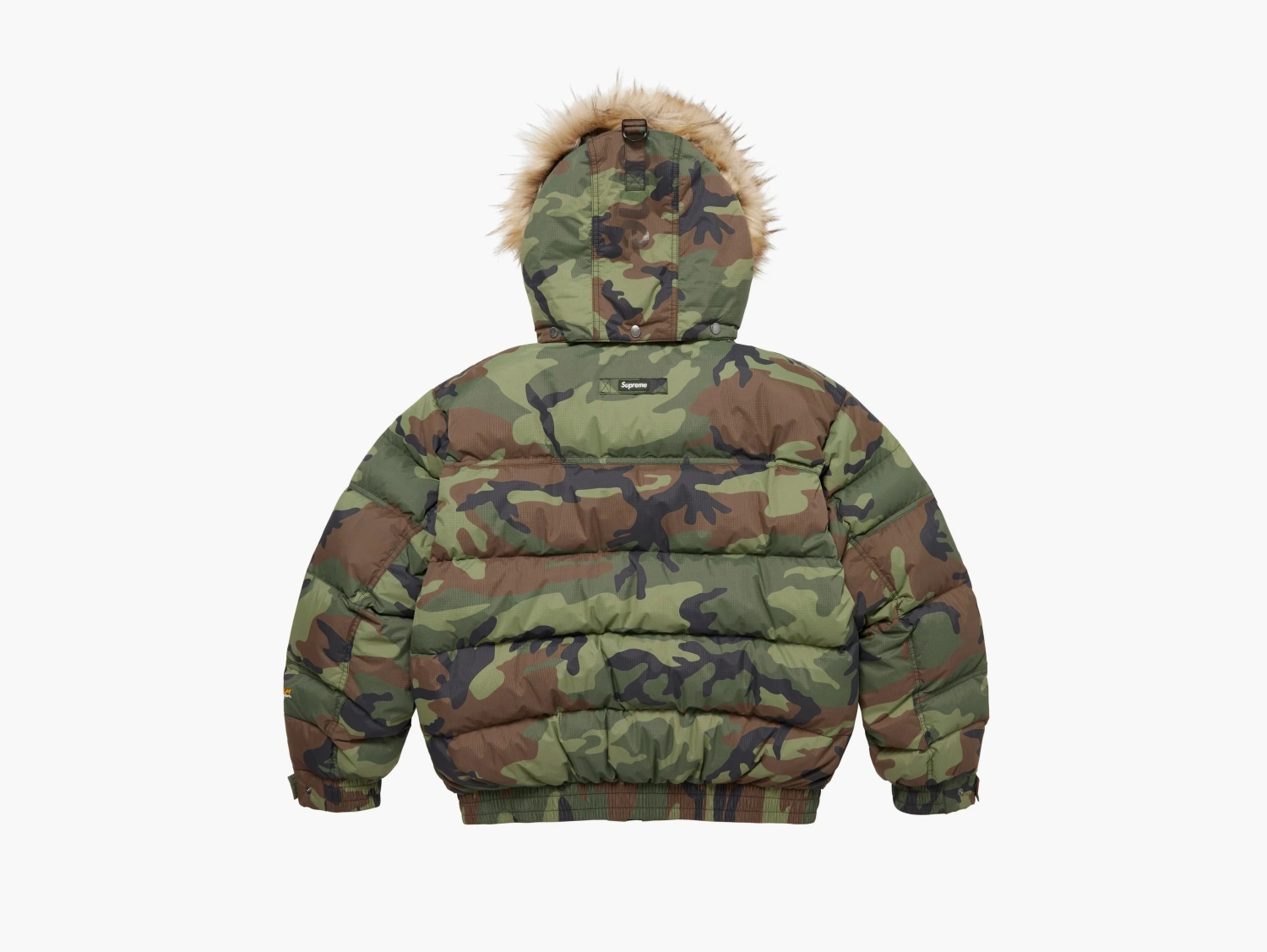 Supreme Facemask 700-Fill Down Puffer Jacket Woodland Camo 