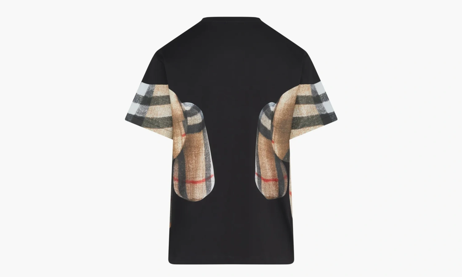 Burberry Thomas Bear Print Cotton Oversized T-shirt Black 