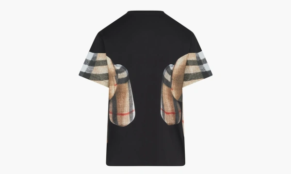 Burberry Thomas Bear Print Cotton Oversized T-shirt Black  Burberry Thomas Bear Print Cotton Oversized T-shirt Black