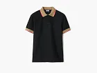 Burberry Cotton Polo Shirt Black