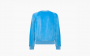 Sporty & Rich Logo-embroidered Velvet Sweatshirt "Blue" 