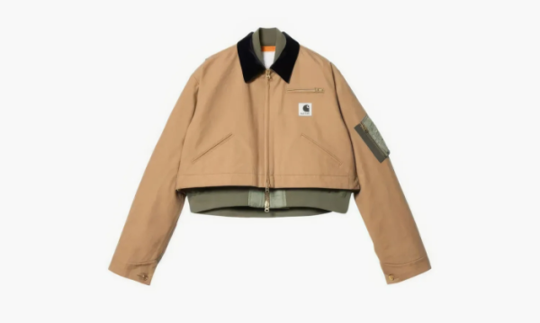 Sacai X Carhartt Double Jacket Brown Green 