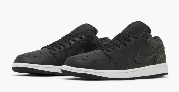 Air Jordan 1 Low SE Black Elephant 