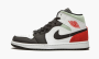 фото Jordan 1 Mid SE "Red Grey Black Toe" (Air Jordan 1)-852542 100