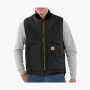 Carhartt V01 FIRM DUCK INSULATED RIB COLLAR VEST RELAXED FIT 