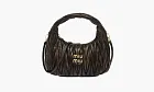Miu Miu Wander Matelasse Nappa Leather Hobo Bag Sand / Coffee